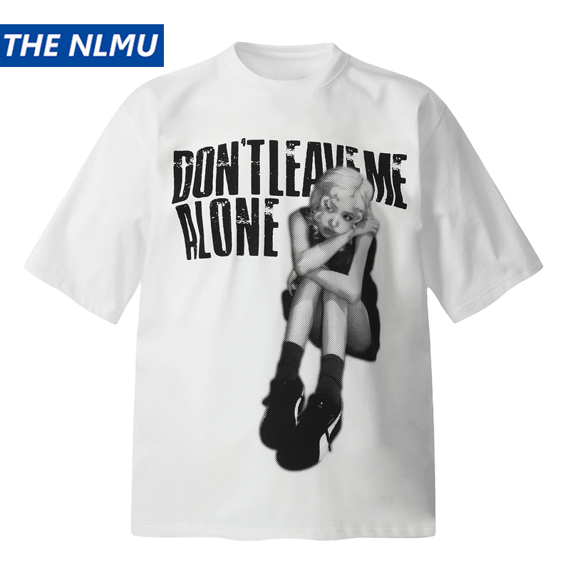 Street Fashion Vibes - เสื้อยืดกราฟิกแนวสตรีทอาร์ตอเมริกันสำหรับผู้ชายและผู้หญิง สไตล์วินเทจ ทรงหลวม โอเวอร์ไซส์ เสื้อยืดคู่รักสำหรับฤดูร้อน
