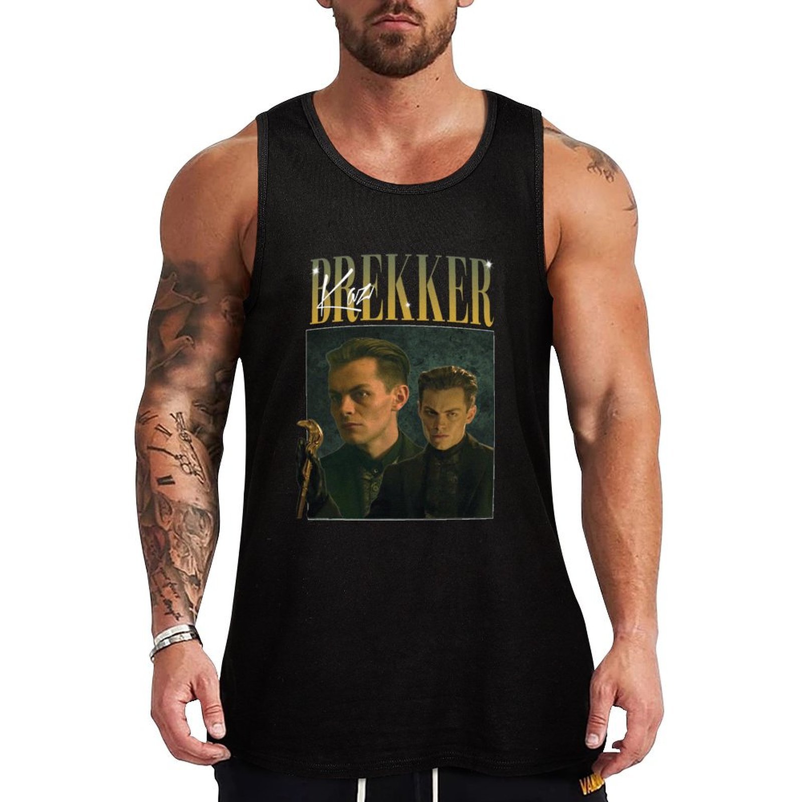 Street Fashion Urban - เสื้อกล้ามสไตล์ Kaz Brekker Shadow and Bone