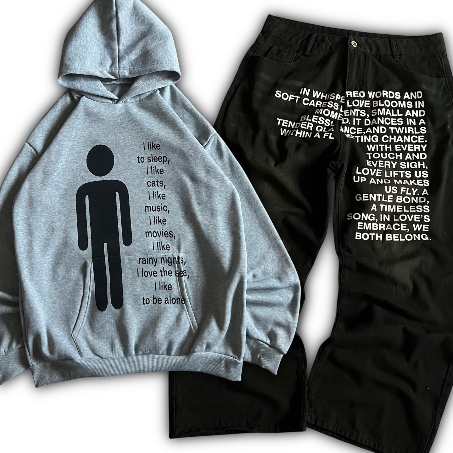 กางเกงยีนส์ลายอเมริกัน Y2K เสื - Street Fashion Hoodie บทวิจารณ์และราคา