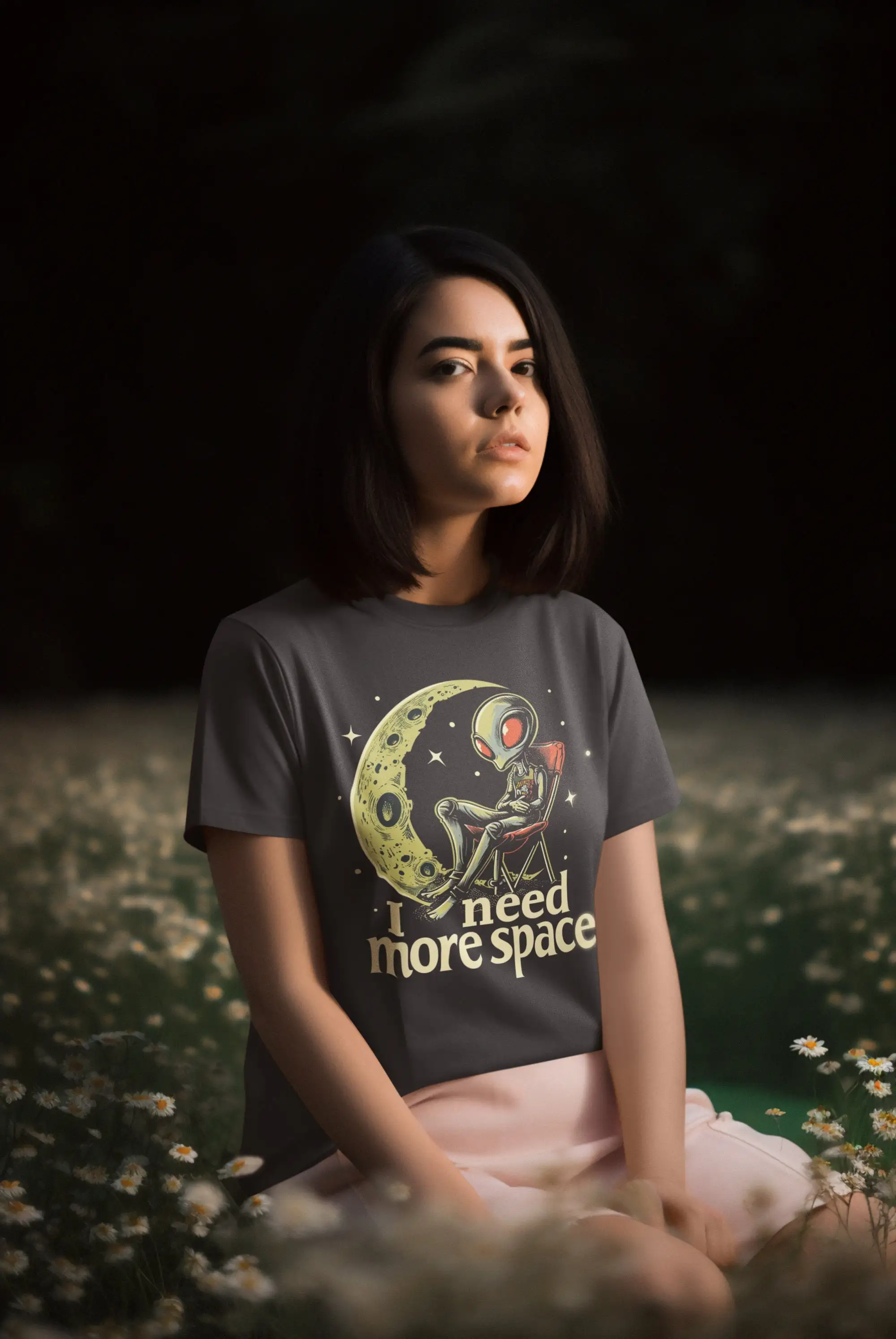 ฉันต้องการเสื้อยืดลายเอเลี่ยน  - Street Fashion Goth บทวิจารณ์และราคา