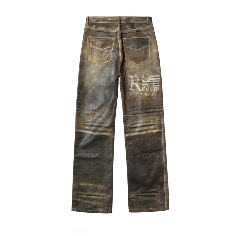กางเกงหนังเทียมทรงตรงสไตล์พังก - Street Fashion Vibes บทวิจารณ์และราคา