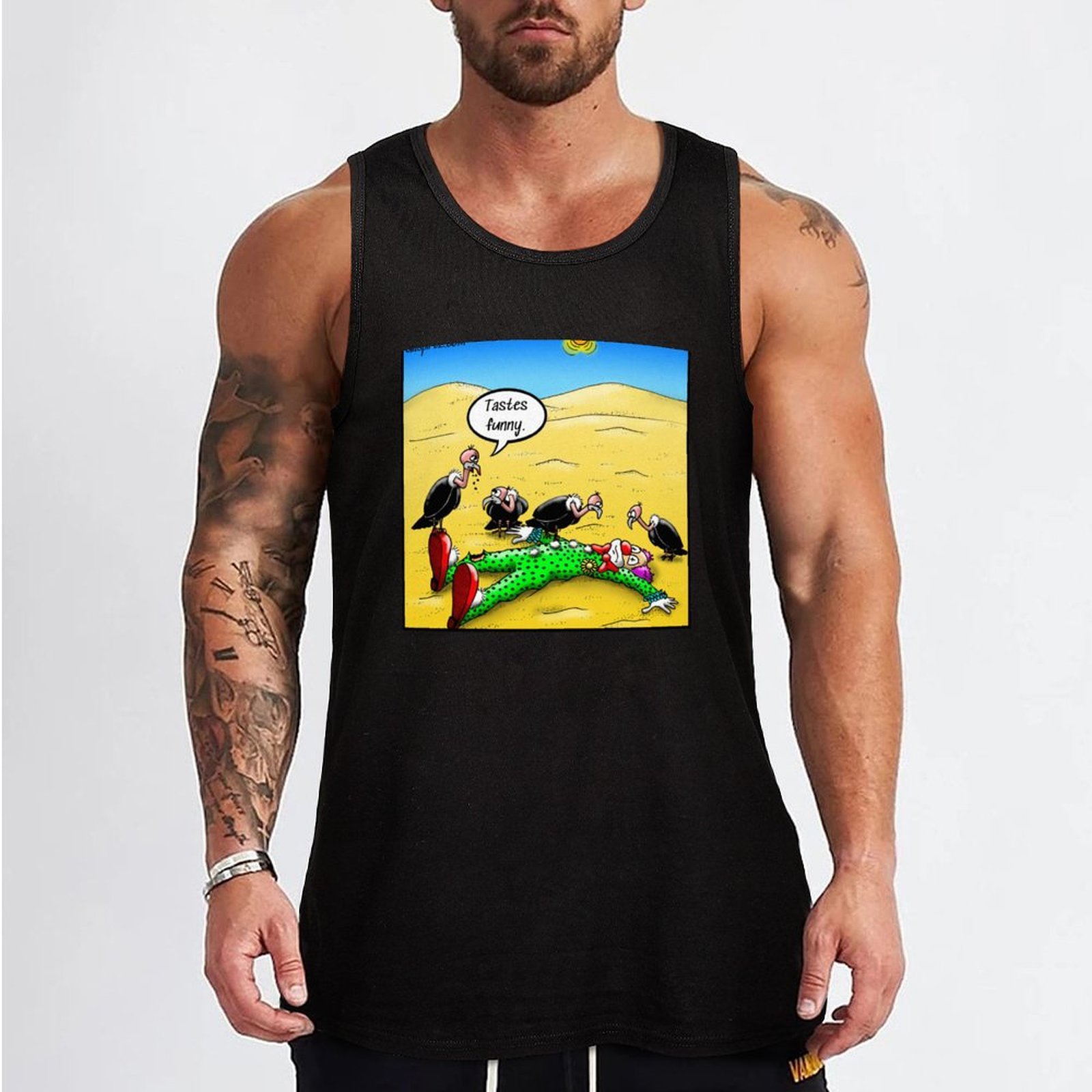 เสื้อกล้ามลายตัวตลกสุดฮา สไตล์ - Street Fashion Urban บทวิจารณ์และราคา