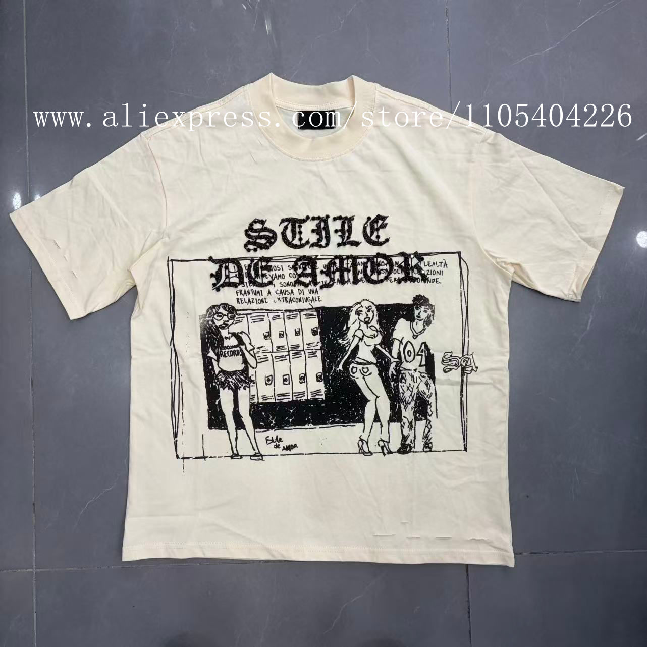 เสื้อยืดแฟชั่นแขนสั้นประดับเพช - Street Fashion Definition บทวิจารณ์และราคา