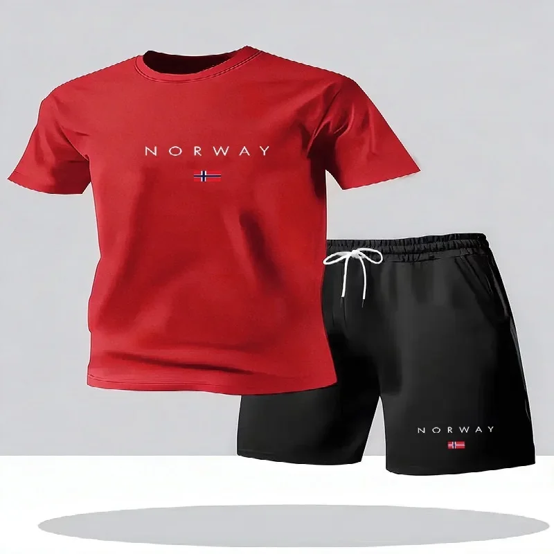 ชุดเซ็ตเสื้อยืดแขนสั้นกางเกงขา - Street Fashion Urban บทวิจารณ์และราคา