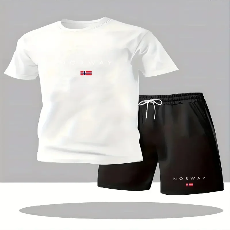 ชุดเซ็ตเสื้อยืดแขนสั้นกางเกงขา - Street Fashion Urban บทวิจารณ์และราคา
