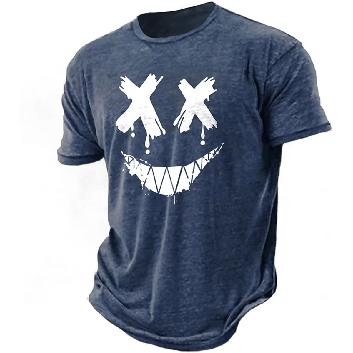 เสื้อยืด 3D ลายยิ้มสำหรับผู้ชา - Street Fashion Definition บทวิจารณ์และราคา