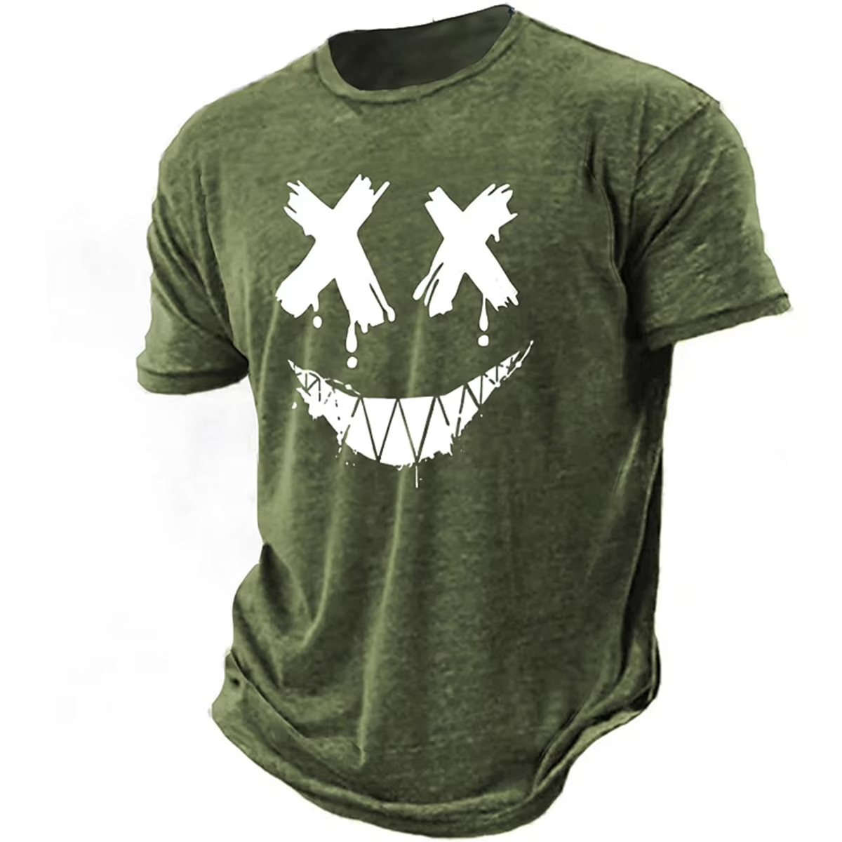 เสื้อยืด 3D ลายยิ้มสำหรับผู้ชา - Street Fashion Definition บทวิจารณ์และราคา