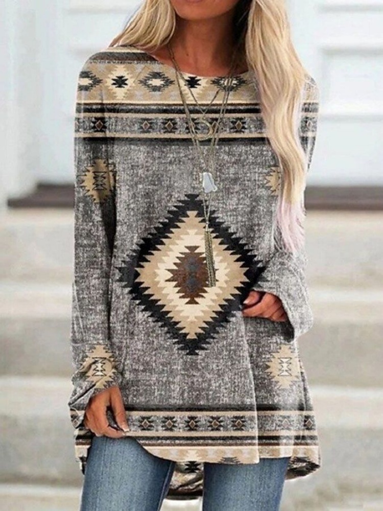 เสื้อยืดแฟชั่นผู้หญิงสไตล์ย้อน - Street Fashion Urban บทวิจารณ์และราคา
