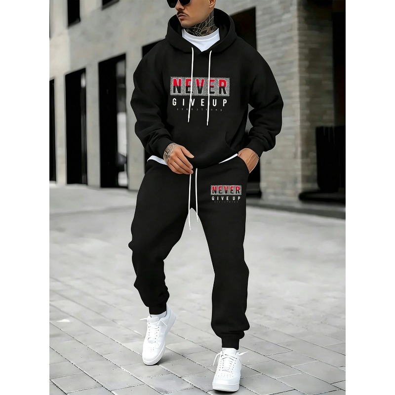 NEVER GIVE UP ชุดแฟชั่นพิมพ์ลา - Street Fashion Hoodie บทวิจารณ์และราคา