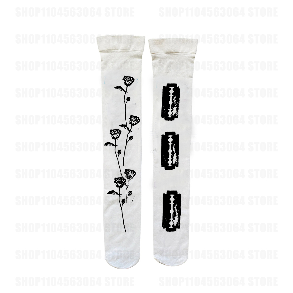 ถุงเท้ายาวสไตล์ Y2K แนววินเทจ  - Street Fashion Goth บทวิจารณ์และราคา