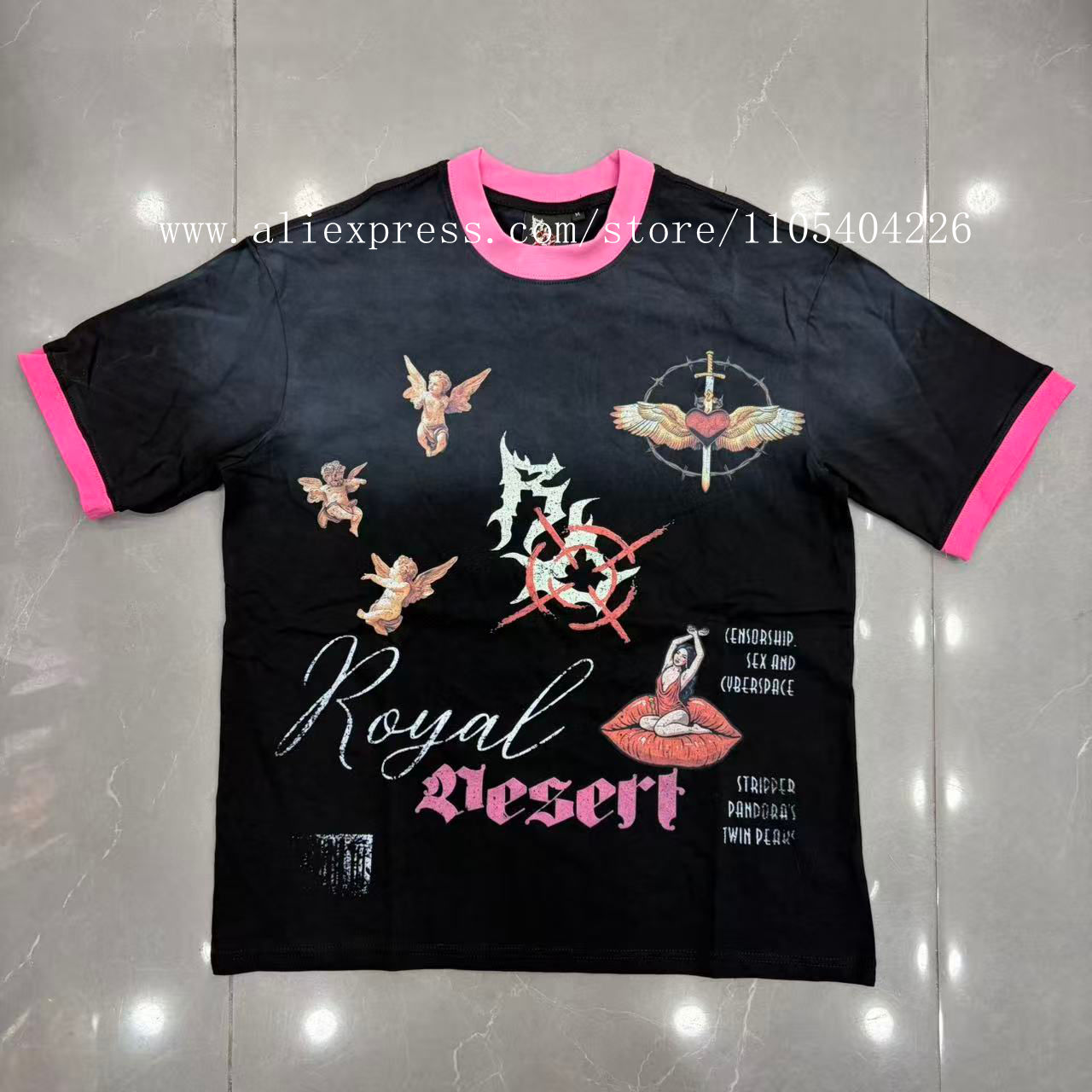 เสื้อยืดแขนสั้นผ้าฝ้ายแท้คุณภา - Street Fashion Definition บทวิจารณ์และราคา