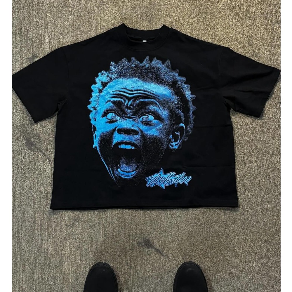 เสื้อยืดโอเวอร์ไซส์ลายการ์ตูนห - Street Fashion Goth บทวิจารณ์และราคา