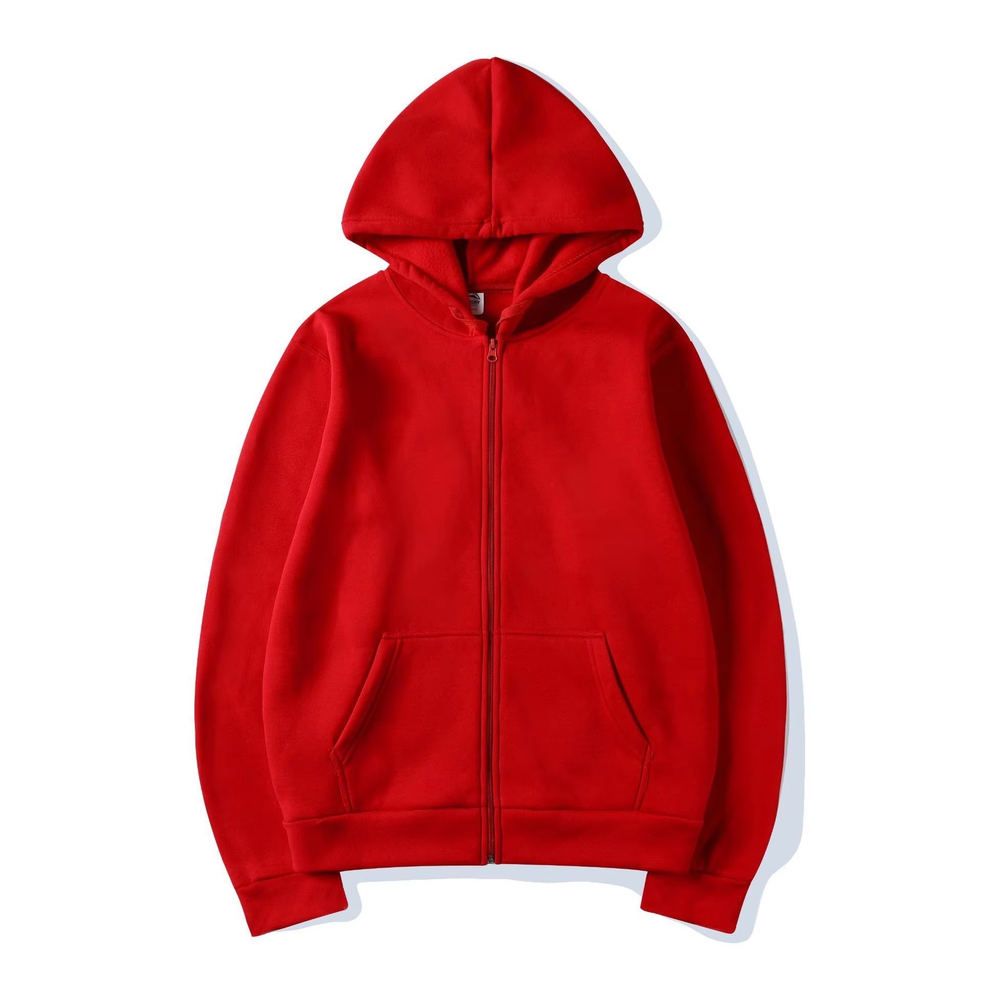 เสื้อฮู้ดซิปสีพื้นแฟชั่นลำลองส - Street Fashion Hoodie บทวิจารณ์และราคา