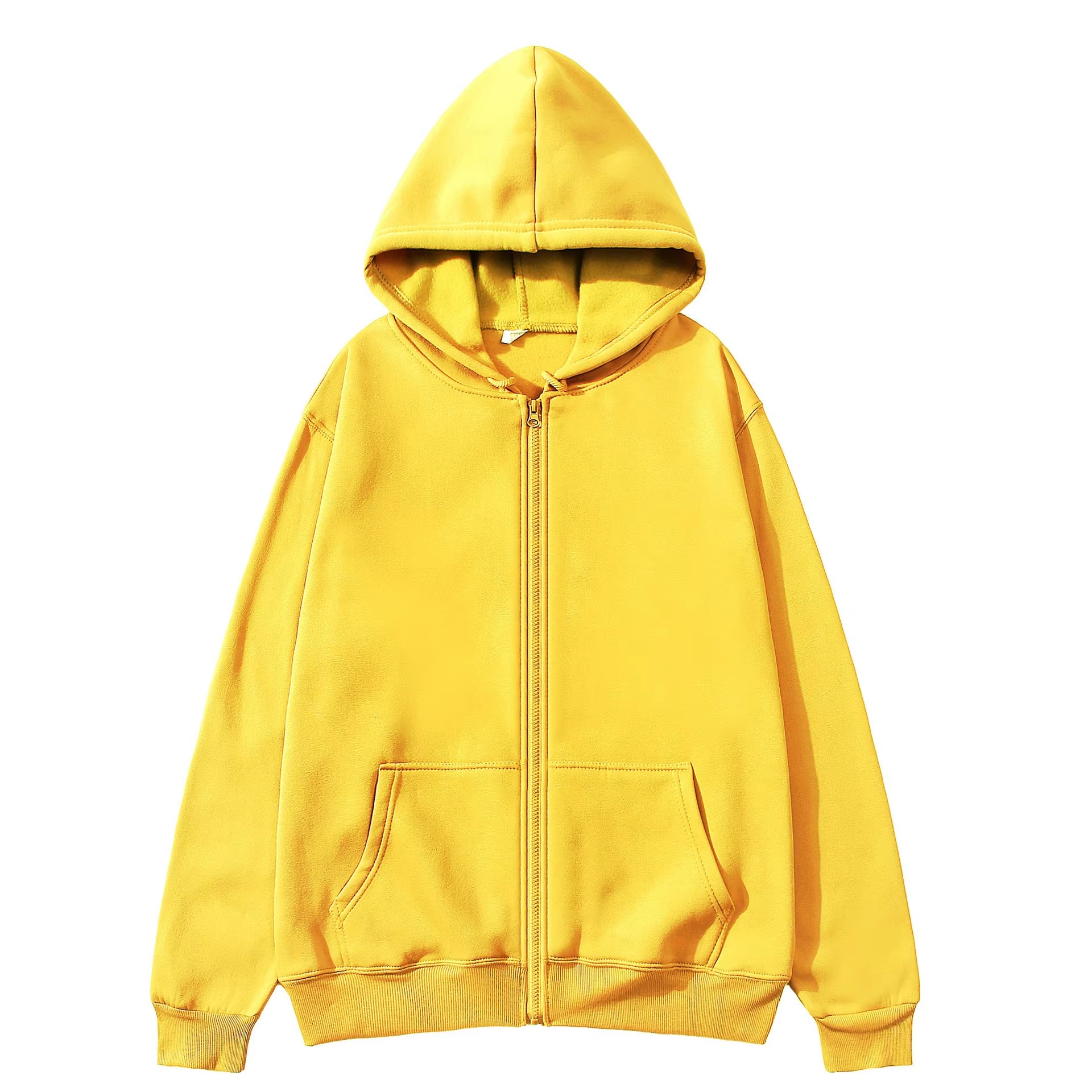 เสื้อฮู้ดซิปสีพื้นแฟชั่นลำลองส - Street Fashion Hoodie บทวิจารณ์และราคา