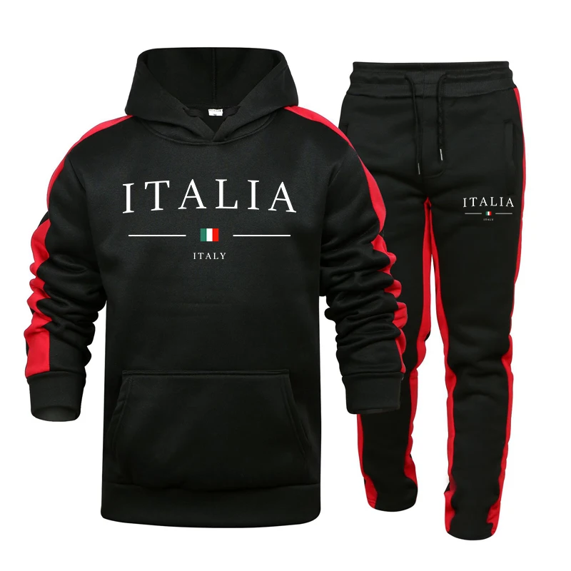 ชุดวอร์มผู้ชาย 2 ชิ้น ชุดแฟชั่ - Street Fashion Hoodie บทวิจารณ์และราคา