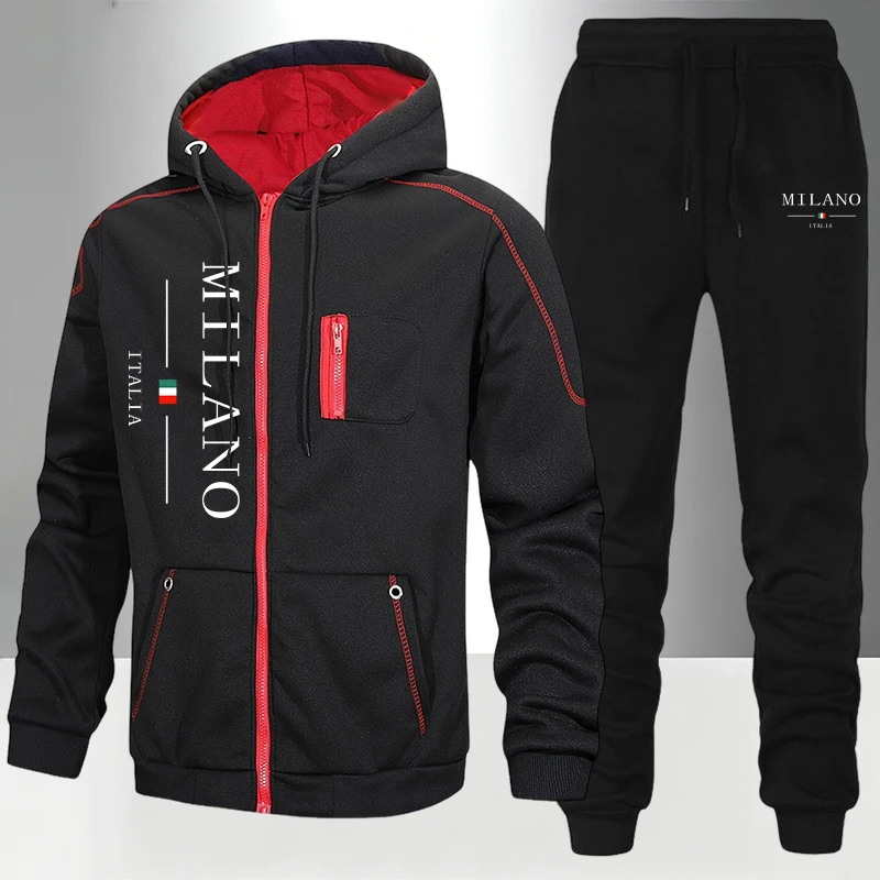 ชุดแฟชั่นผู้ชายสไตล์อิตาลี/เสื - Street Fashion Hoodie บทวิจารณ์และราคา